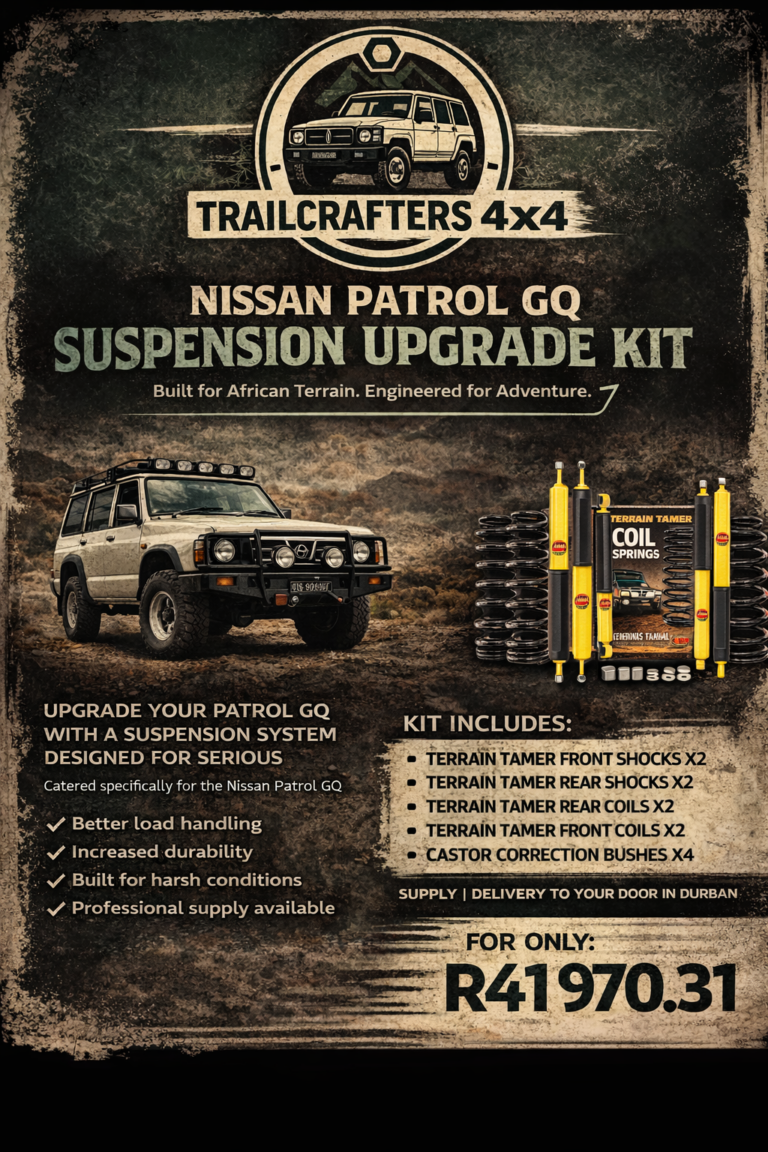 Nissan Patrol GQ Spares | Suspension | Front Shocks | Rear Shocks | Rear coils | Front Coils | Castor Correction Bushes | Durable Spares | Reliable Parts | Delivery to your Door | 4WD Spares | 4x4 Parts